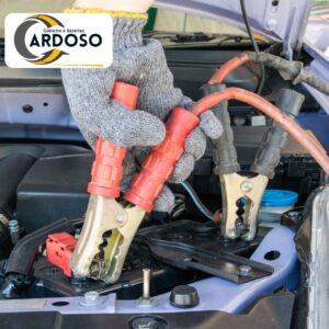 Bateria automotiva com instalação no local