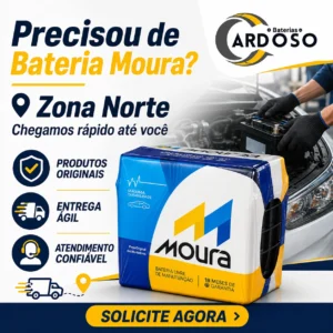 Bateria Moura na Zona Norte