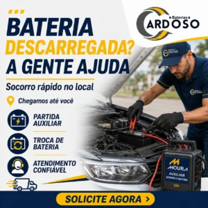 Socorro para bateria descarregada